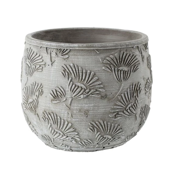 Kaspó virág mintával 16,5x16,5x13,5 cm