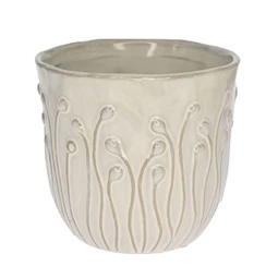 Kaspó virág mintával 14x14x12,5 cm