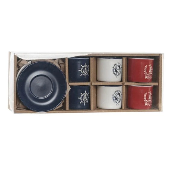 Kávés készlet 11x11x2 cm 90 ml S/6 