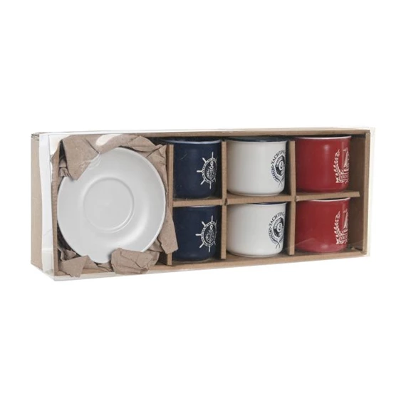 Kávés készlet 12,5x12,5x2 cm 150 ml S/6