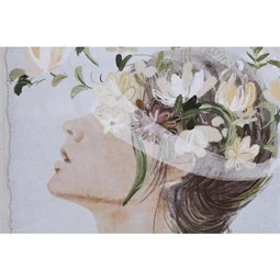 Kép fej virágos 55x2,5x70 cm 2 féle