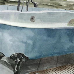 Kép fürdőszoba keretes 32x2,5x32 cm 2 féle