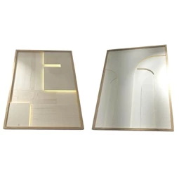 Kép keretes, LED-es 3D-s 75x3,8x100 cm 2 féle