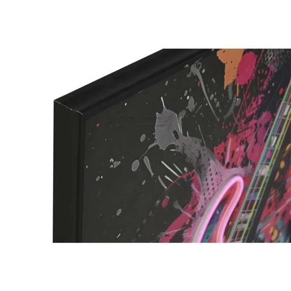 Kép keretes, LED-es gitár 63x3,7x93 cm 2 féle