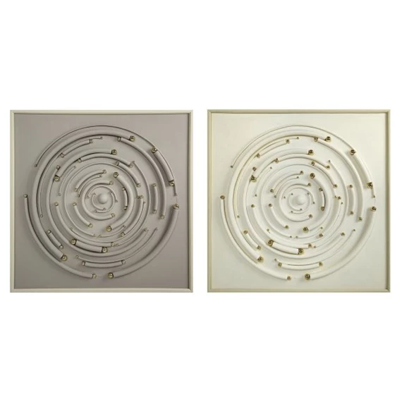 Kép keretes, absztrakt 3D-s 100x3,5x100 cm 2 féle