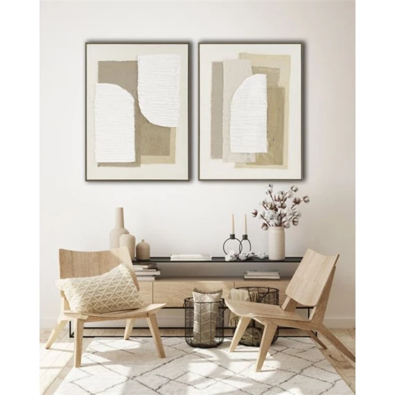 Kép keretes, absztrakt 62x3,2x82 cm 2 féle