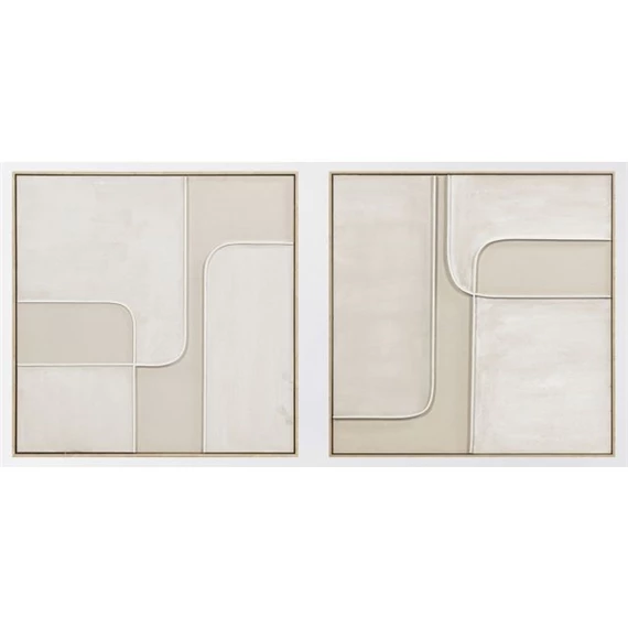 Kép keretes, absztrakt 92x4,5x92 cm 2 féle