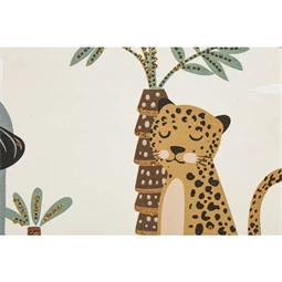 Kép keretes, dzsungel állatok 35x2,6x35 cm 2 féle