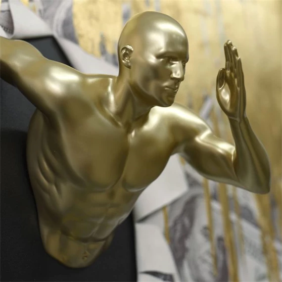 Kép keretes, ember 80x3,5x80 cm 2 féle