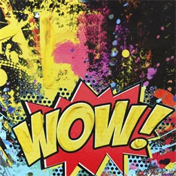 Kép keretes, kézzel festett, LED-es, macska 63x3x93 cm 2 féle