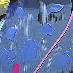 Kép keretes, kézzel festett, LED-es, madár 63x3x93 cm 2 féle