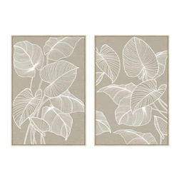 Kép keretes, levelek 3D--s 62,5x4x92,5 cm 2 féle