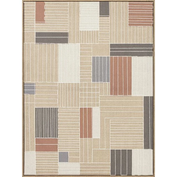 Kép keretes, négyzetek 3D-s 60x3,2x80 cm 2 féle