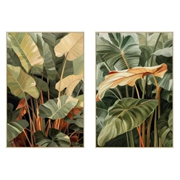 Kép keretes, pálma 83x4x123 cm 2 féle