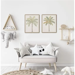 Kép keretes, pálmafa 3D-s 40x3,2x50 cm 2 féle
