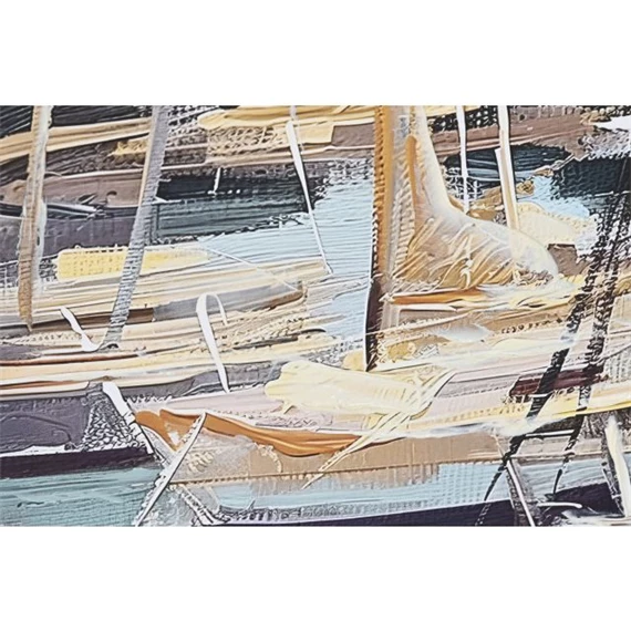 Kép keretes, vitorlások 83x4x123 cm 2 féle