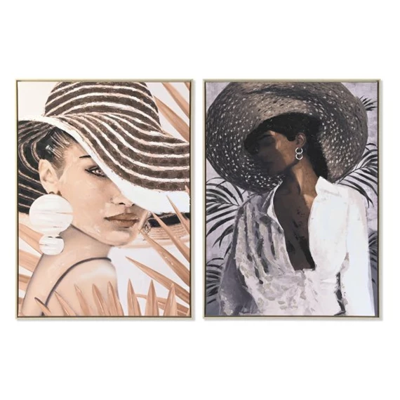 Kép lány kalapban 103x4x143 cm 2 féle