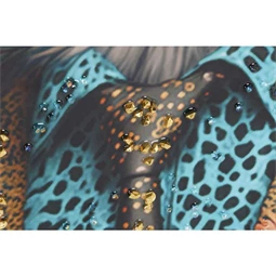 Kép oroszlán, leopárd, keretes 93x3,5x63,5 cm 2 féle