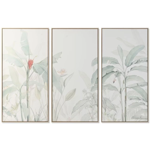 Kép szett keretes, pálmafa keretes, 180x4x120 cm S/3