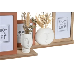 Képkeret többfotós, arc mintás 30x5x19 cm 2 féle