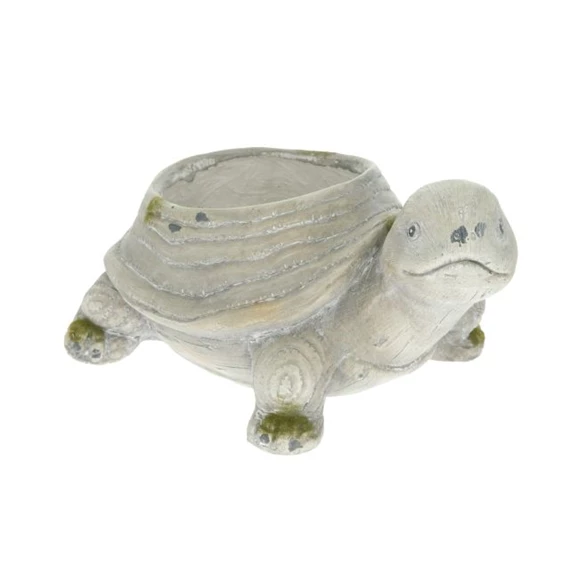 Kerti kaspó ültethető, mohás, teknős 33,5x23,5x18 cm