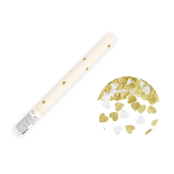 Kézi szórású konfetti szívekkel mix 35 cm