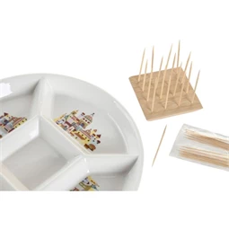 Kínáló előételhez 23,5x23,5x7 cm