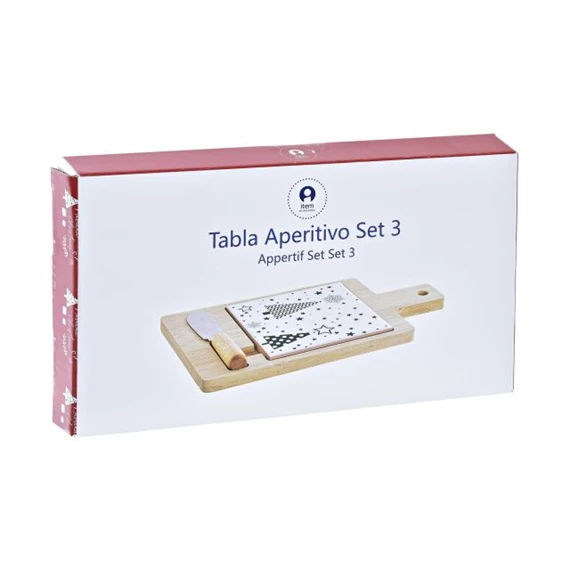 Kínáló szett előételhez 21,5x11,8x1,5 cm S/3