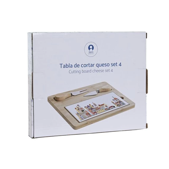 Kínáló szett előételhez 24,5x20x1,2 cm S/4