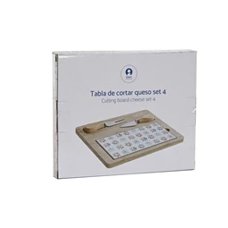 Kínáló szett előételhez 24,5x20x1,2 cm S/4