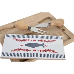 Kínáló szett előételhez 24,5x20x1,2 cm S/4