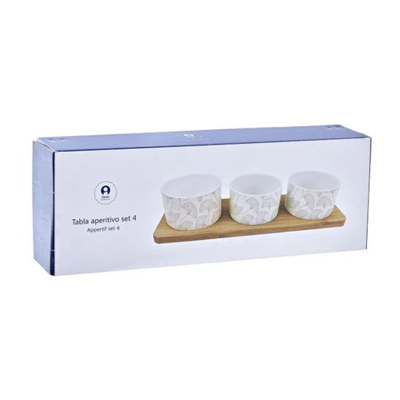 Kínáló szett előételhez 28x9,7x1,5 cm S/4