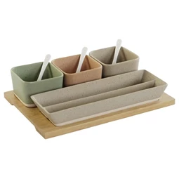 Kínáló szett előételhez 26x9x4 cm S/8