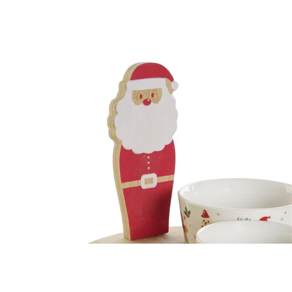 Kínáló szett mikulással 18x18x13,5 cm S/4