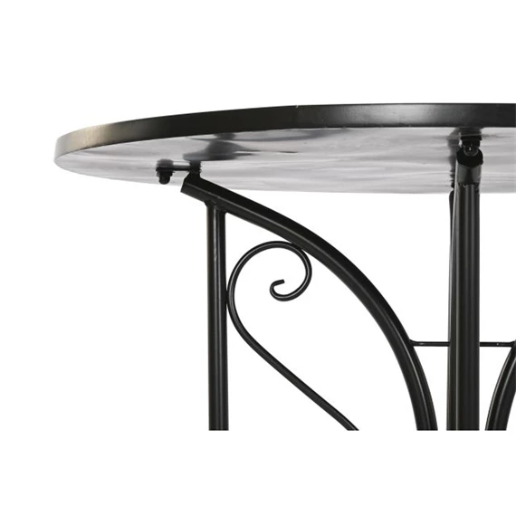 Kisasztal kovácsoltvas, mozaik mintával 80x80x76 cm