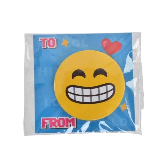 Kitűző Smile 3,7x0,5 cm 9 féle