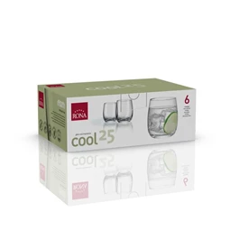 Koktélos pohár COOL 250 ml 7,9x9 cm S/6