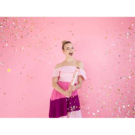 Konfetti ágyú körökkel 60 cm