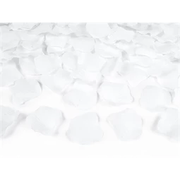 Konfetti ágyú rózsaszirommal fehér 80 cm