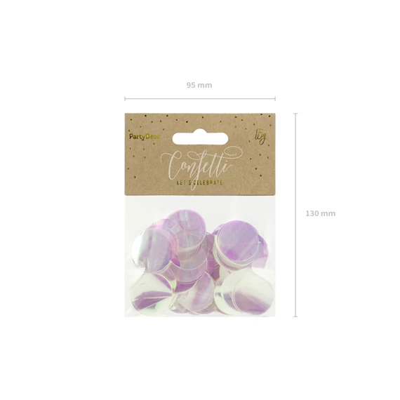 Konfetti körök irizáló 15 g