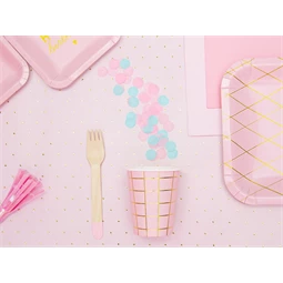 Konfetti körök világos rózsaszín 15 g