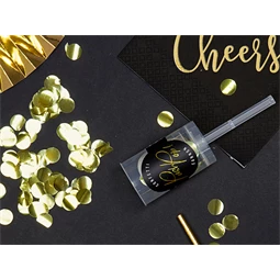 Konfetti push pop arany