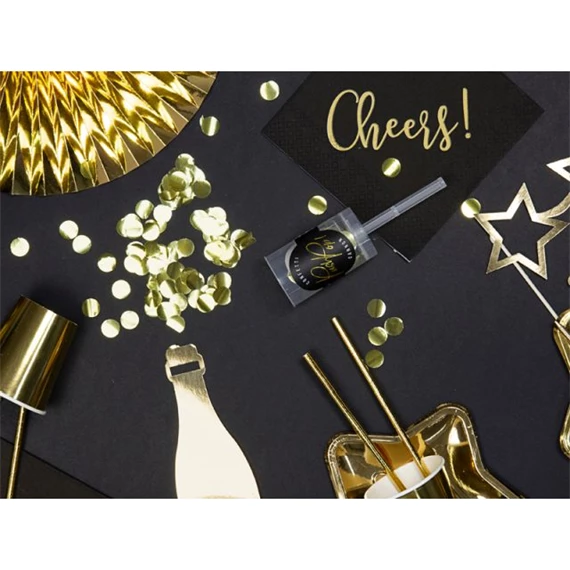 Konfetti push pop arany