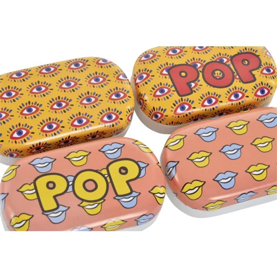 Kontaktlencsetartó 9,7x5,5x3,2 cm 4 féle