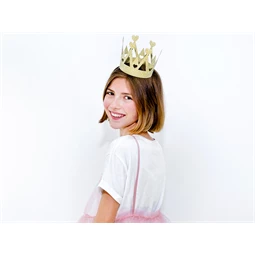 Korona sweet love arany 10x11 cm