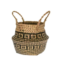 Kosár füllel, mintás 18x20x23 cm