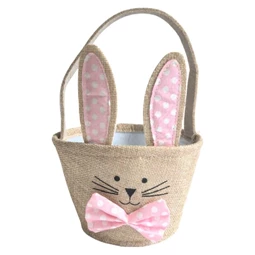 Kosár füllel nyúllal 15,5x11x9,5 cm