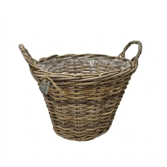 Kosár kerek bélelt füllel 35x25 cm