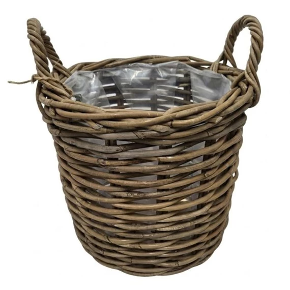 Kosár kerek bélelt füllel 36x34 cm