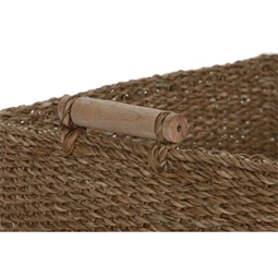 Kosár szett füllel, szögletes 48x40x22 cm S/3